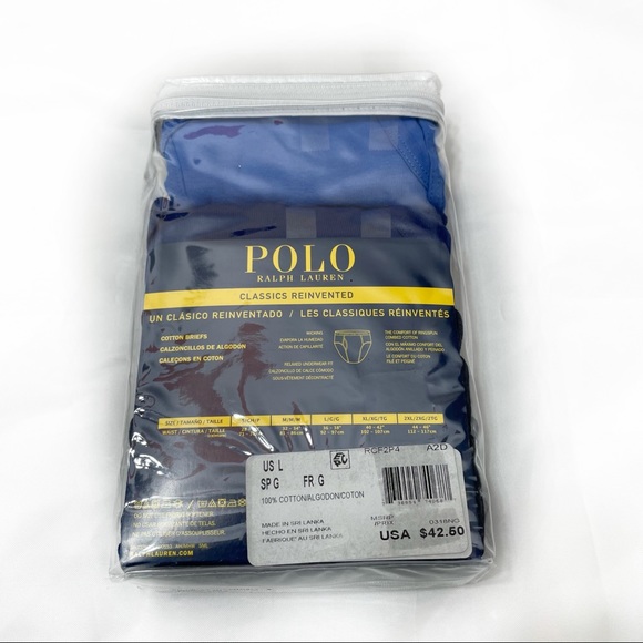 POLO RALPH LAUREN 4 CLASSIC FIT BRIEFS - Picture 4 of 5